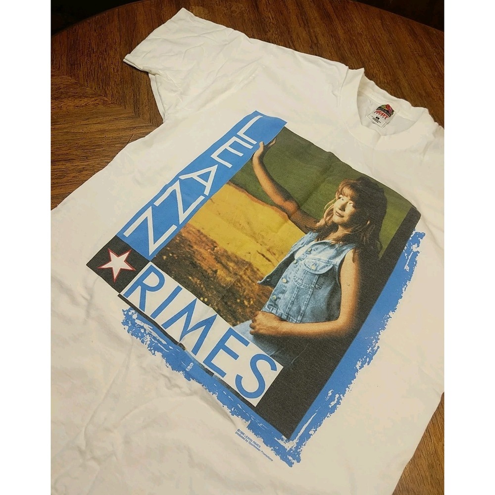 Womens Vtg Leann Rimes 1996 Country Music T Shirt Size Large Made In USA
